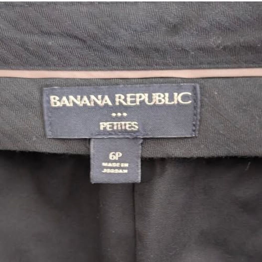 Banana Republic Black & White Checkered Print Dress Pants 6 Petite - Picture 6 of 6